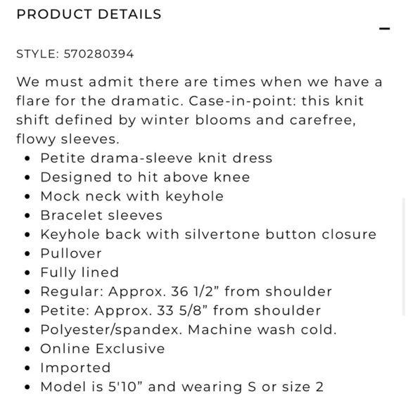 White House Black Market NWT Esmee Floral Dress with Drama Sleeve Size XS - Picture 13 of 13